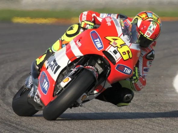 valentino rossi sliding training 1