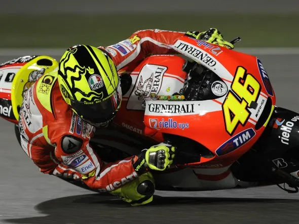 valentino rossi test losail day1