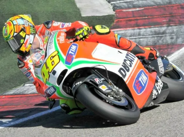 valentino rossi test misano motogp 2012
