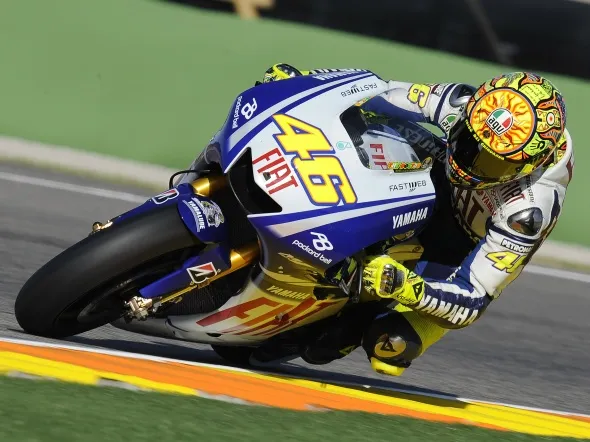 valentino rossi testing valencia