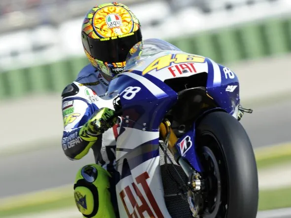 valentino rossi valencia 2010