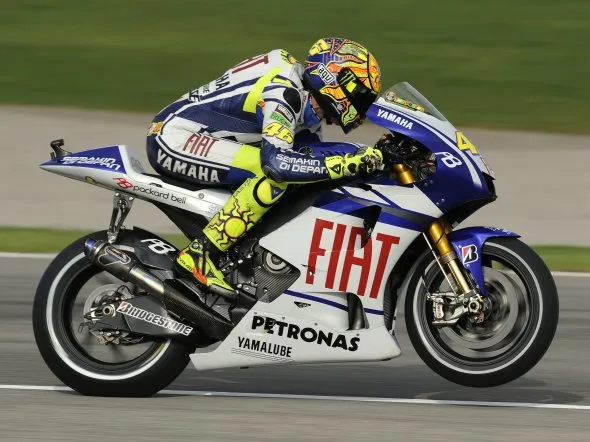 valentino rossi valencia qualifiche 2010