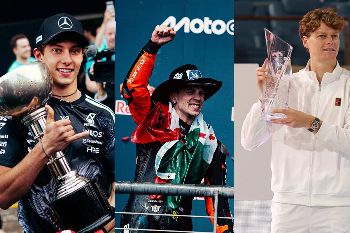 Antonelli, Bezzecchi e Sinner