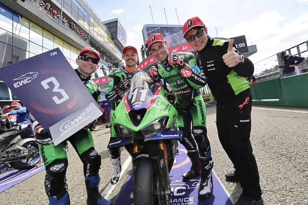 Kawasaki Webike TRICKSTAR sul podio a Le Mans