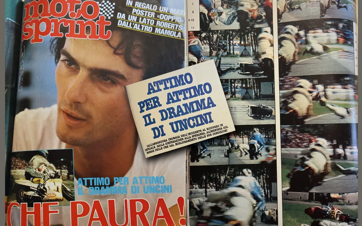 Paolo Gozzi racconta un affascinante retroscena sull'incidente di Franco Uncini nel GP Olanda 1983