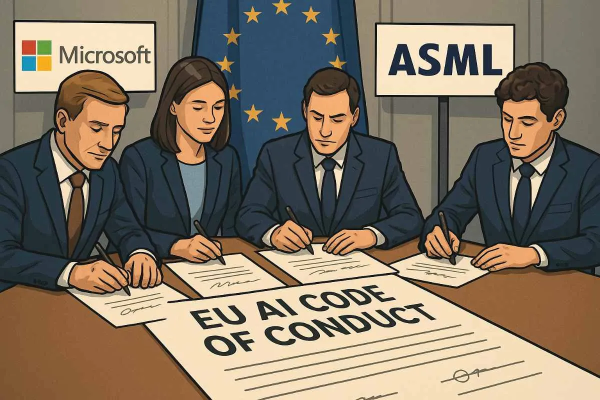 EU AI-gedragscode grote techbedrijven