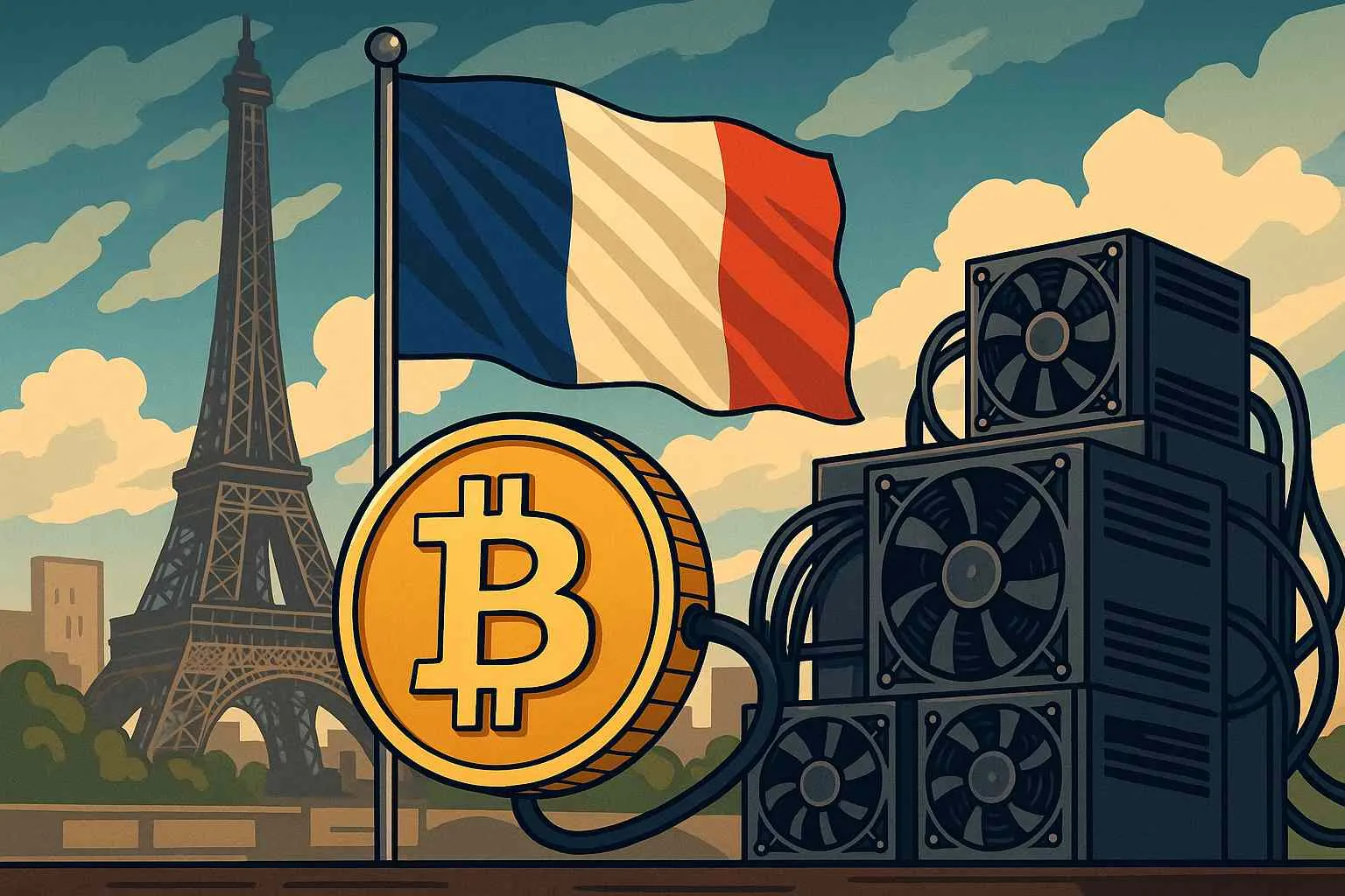 Frankrijk Bitcoin mining