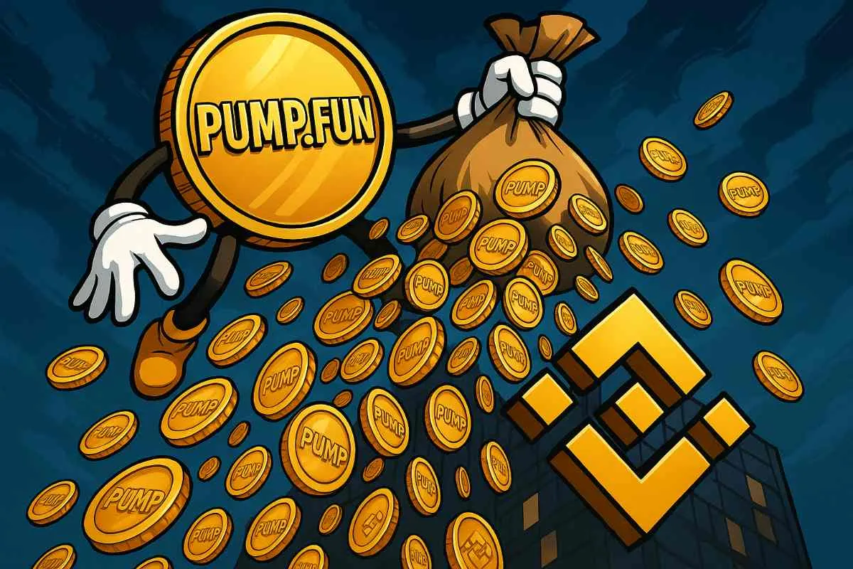 PUMP tokens naar Binance