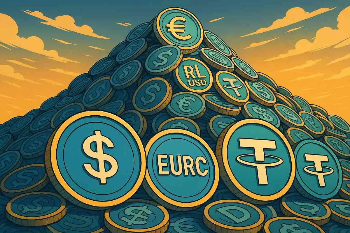 RLUSD, EURC, USDT, USDC stablecoins