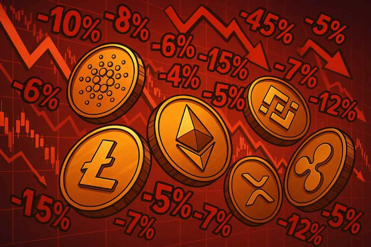 Altcoins dalen crashen Bitcoin daling