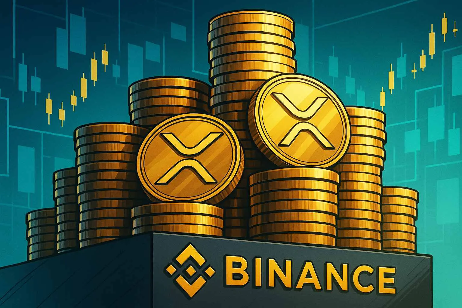 XRP munten op Binance