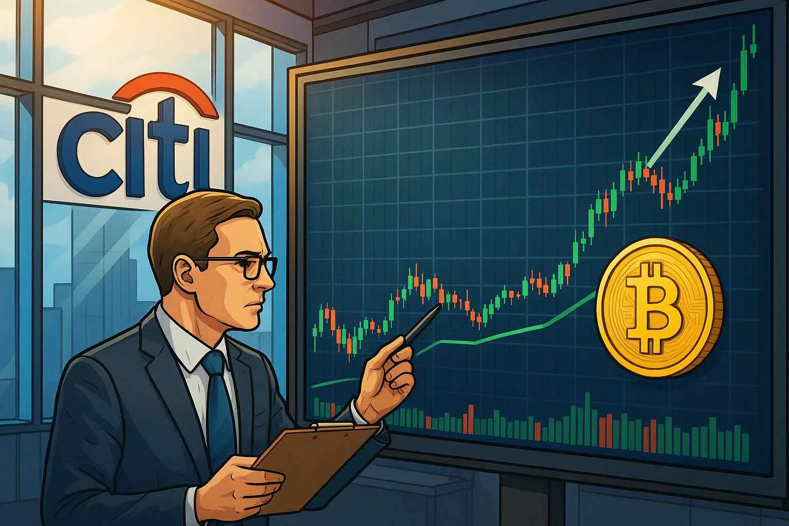 Citigroup Bitcoin koers analyse