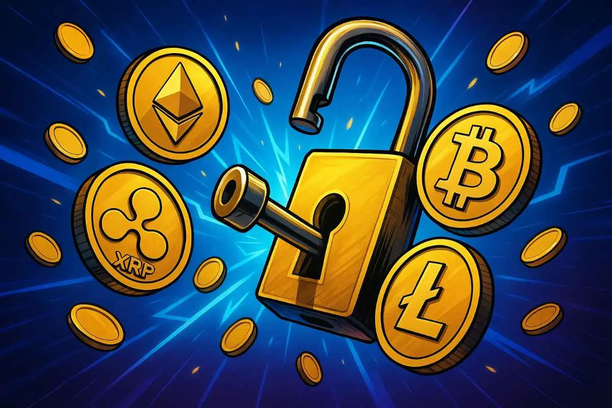 Token ontgrendelingen altcoins