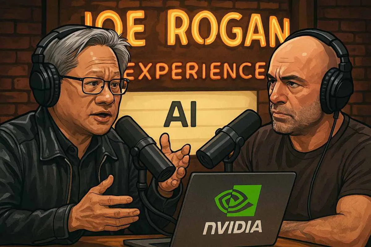 Nvidia CEO over AI met Joe Rogan