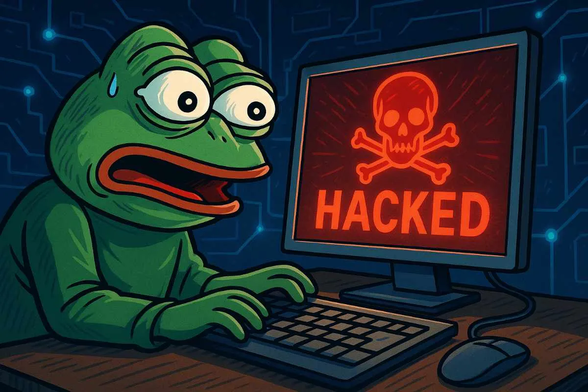 Pepe memecoin website hack