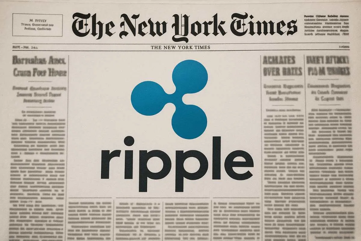 Ripple op voorpagina New York Times