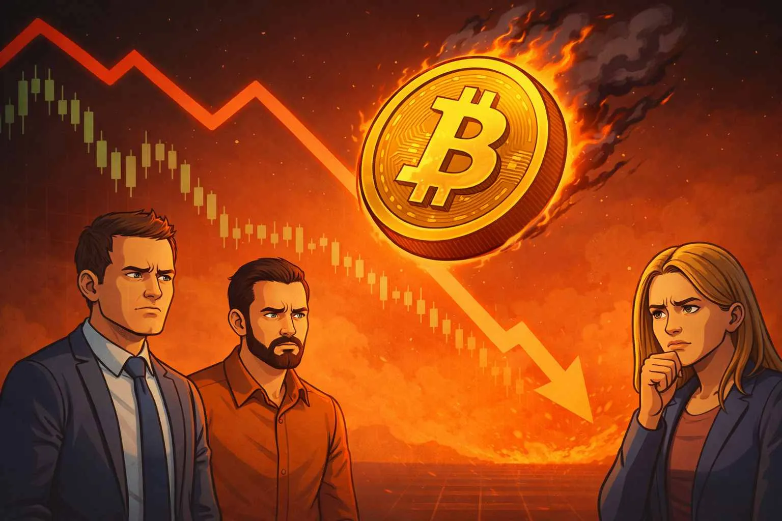 Bitcoin crash BTC prijs