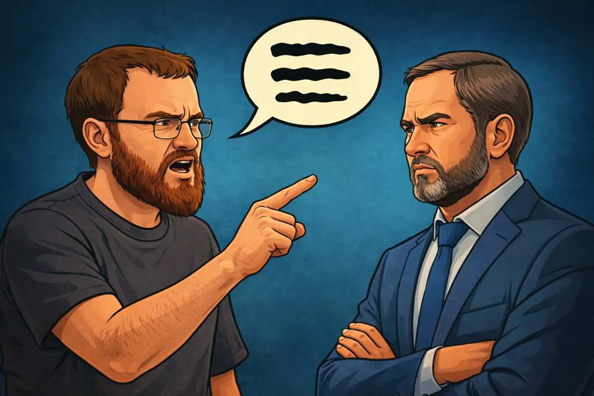 Cardano Charles Hoskinson Ripple CEO Brad Garlinghouse