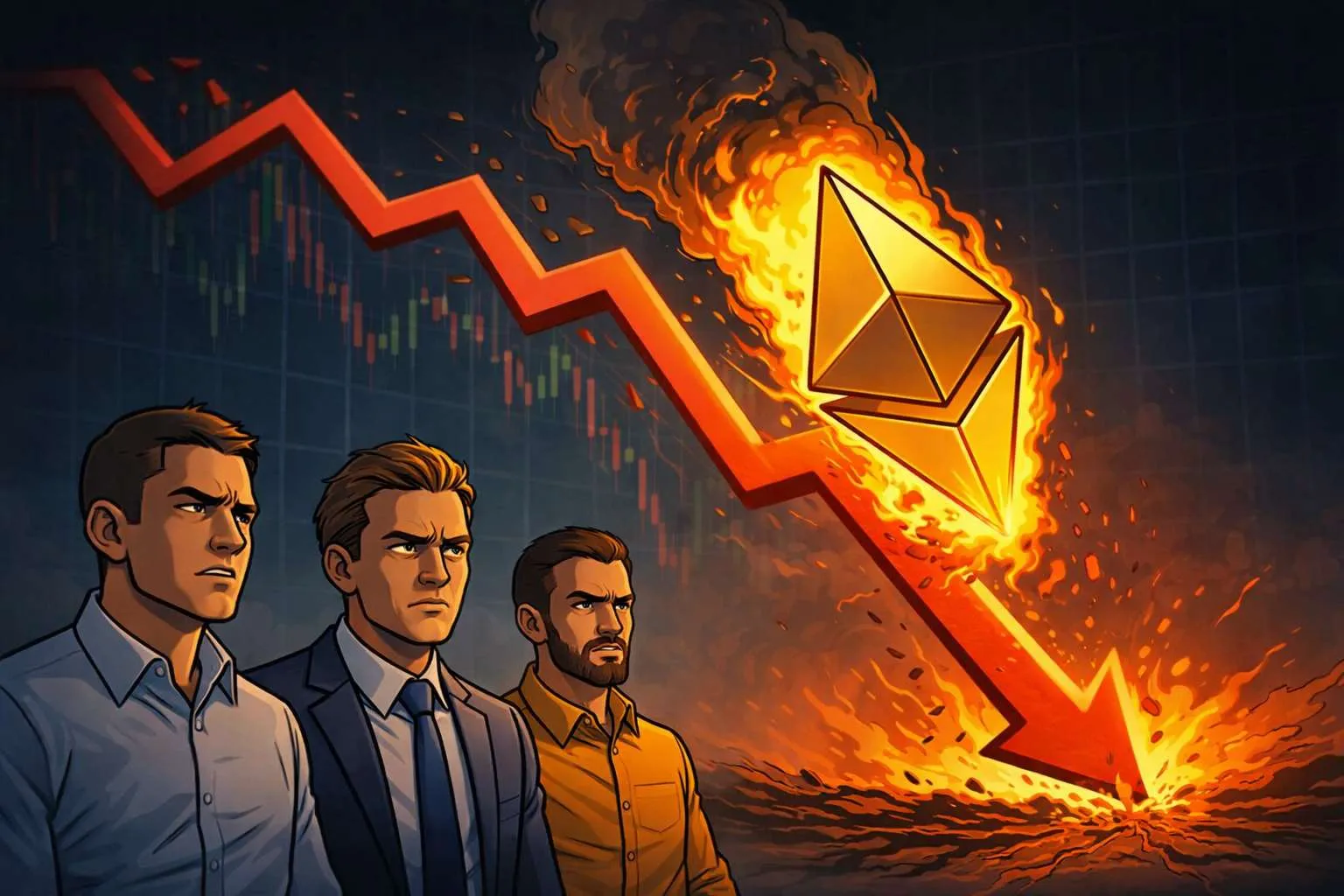 Ethereum crash ET koers