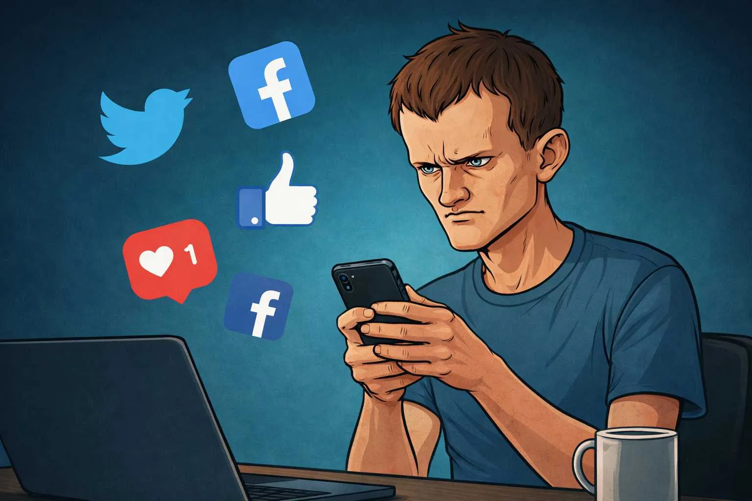 Vitalik Buterin social media