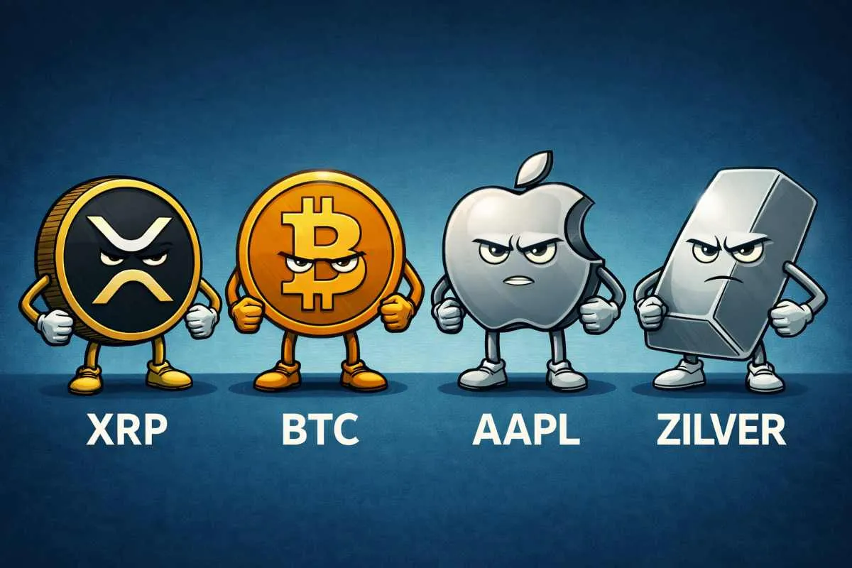 XRP BTC AAPL Zilver