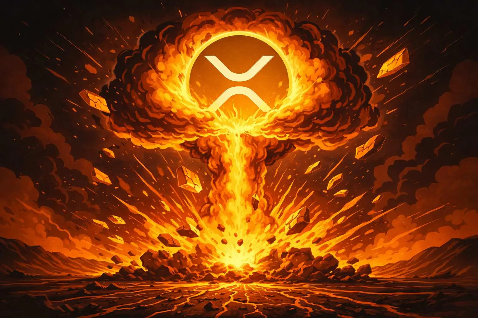 XRP koers die explodeert