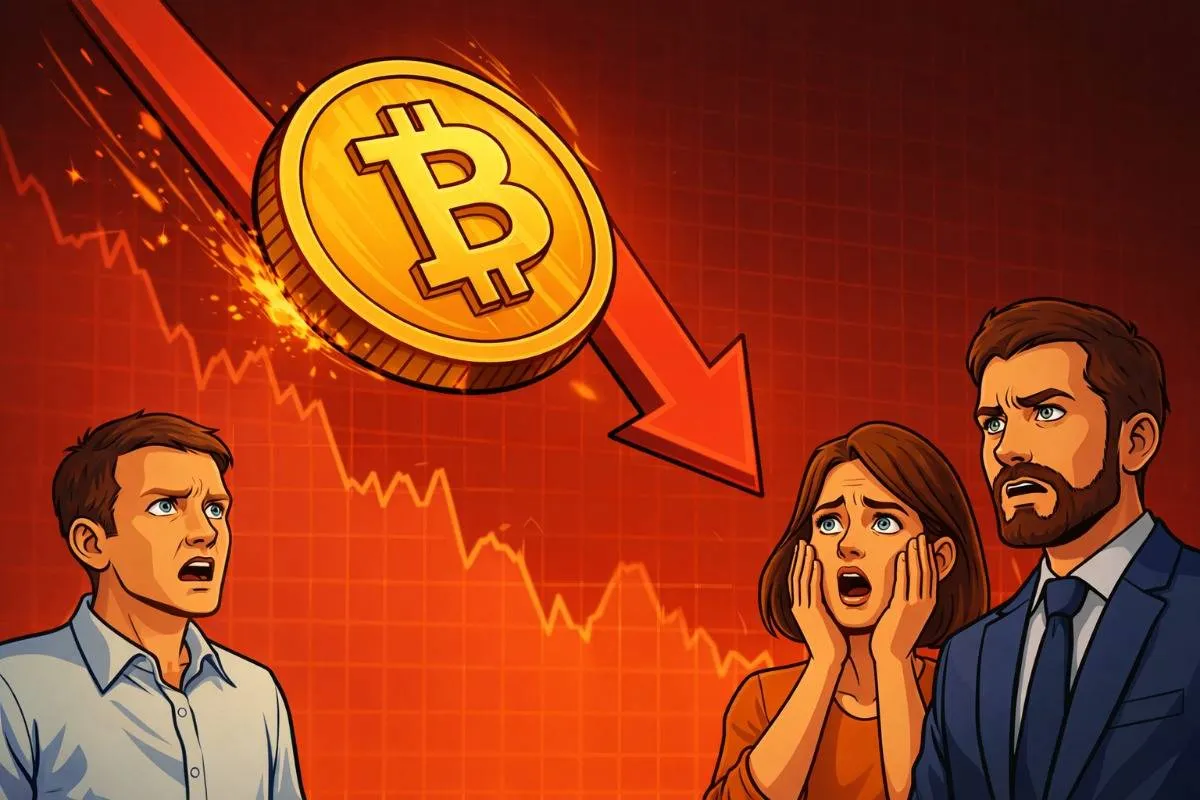 Bitcoin koers BTC prijsdaling