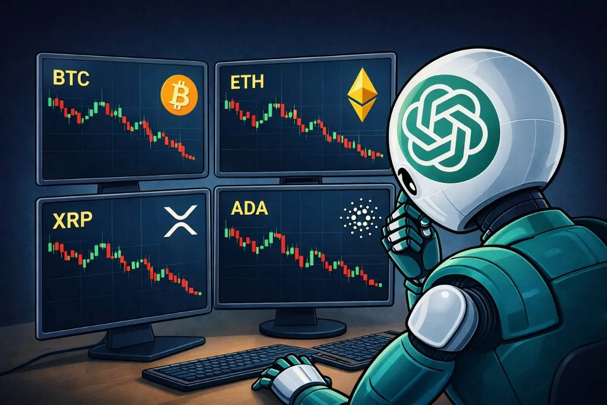 ChatGPT analyses BTC, ETH, XRP en ADA