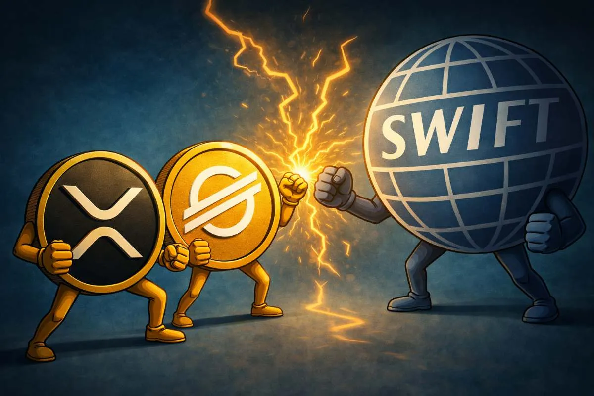XRP en XLM vs. SWIFT