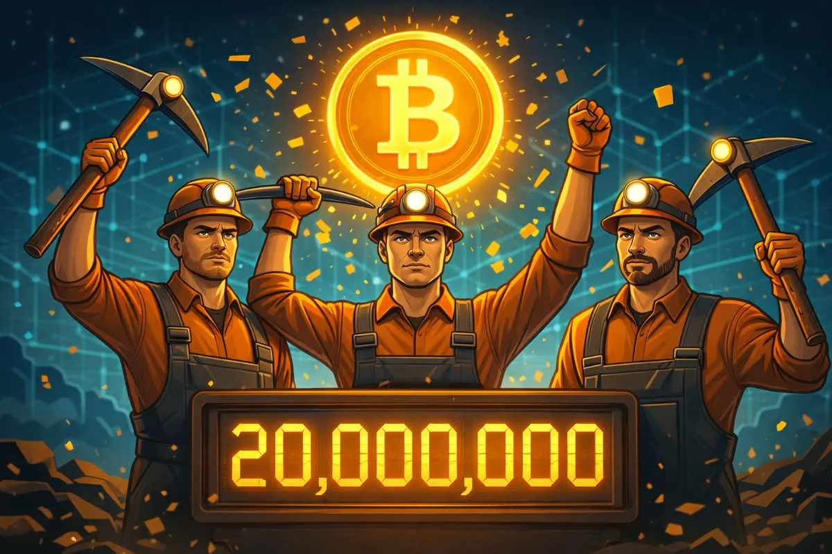 Bitcoin-netwerk 20 miljoen BTC gemijnd