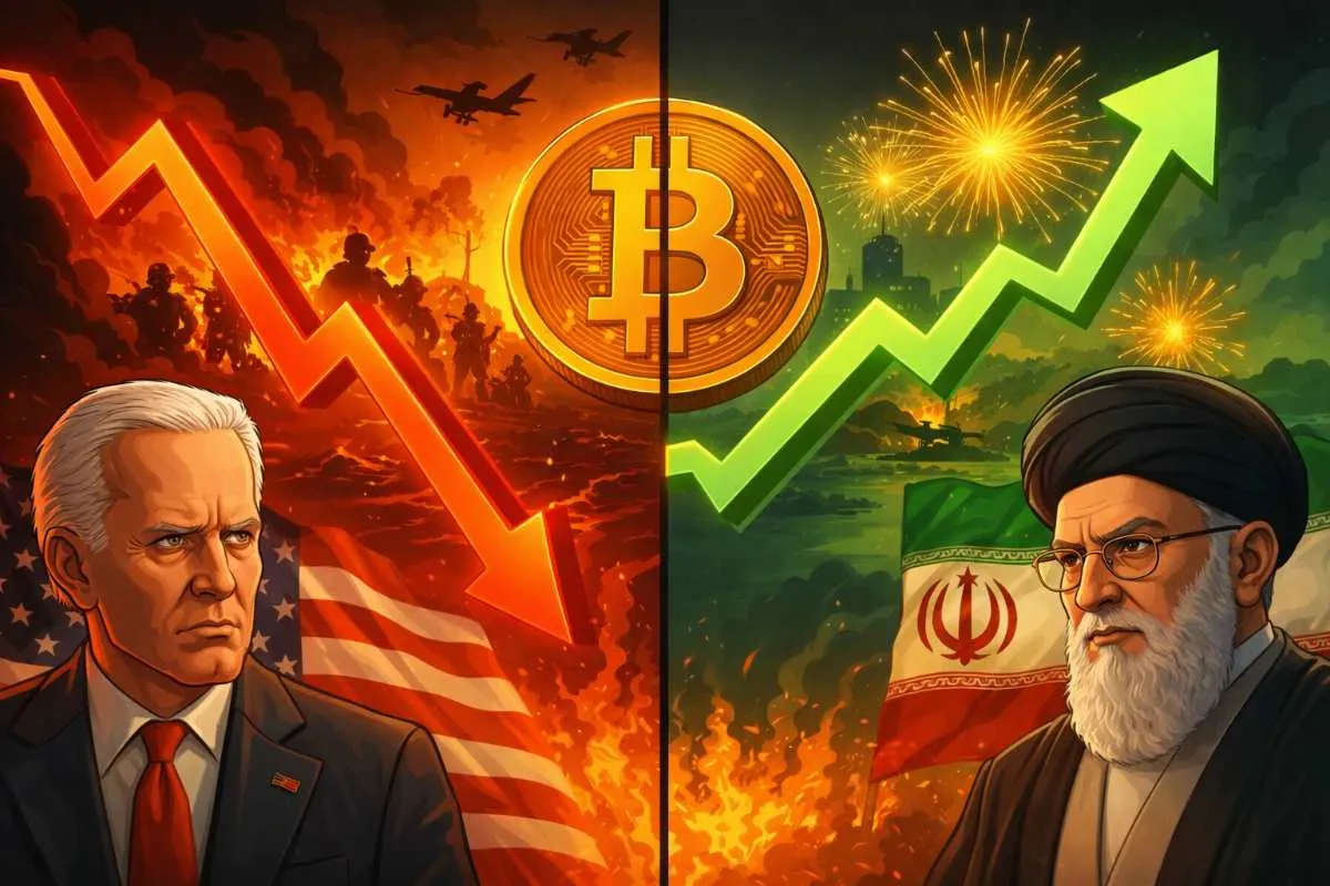 VS Iran Bitcoin koers