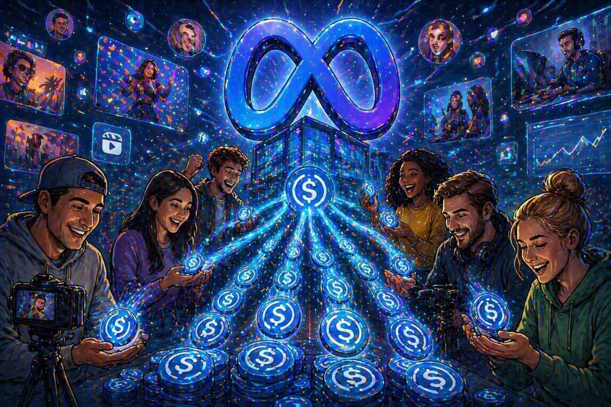 Meta creator payouts USDC