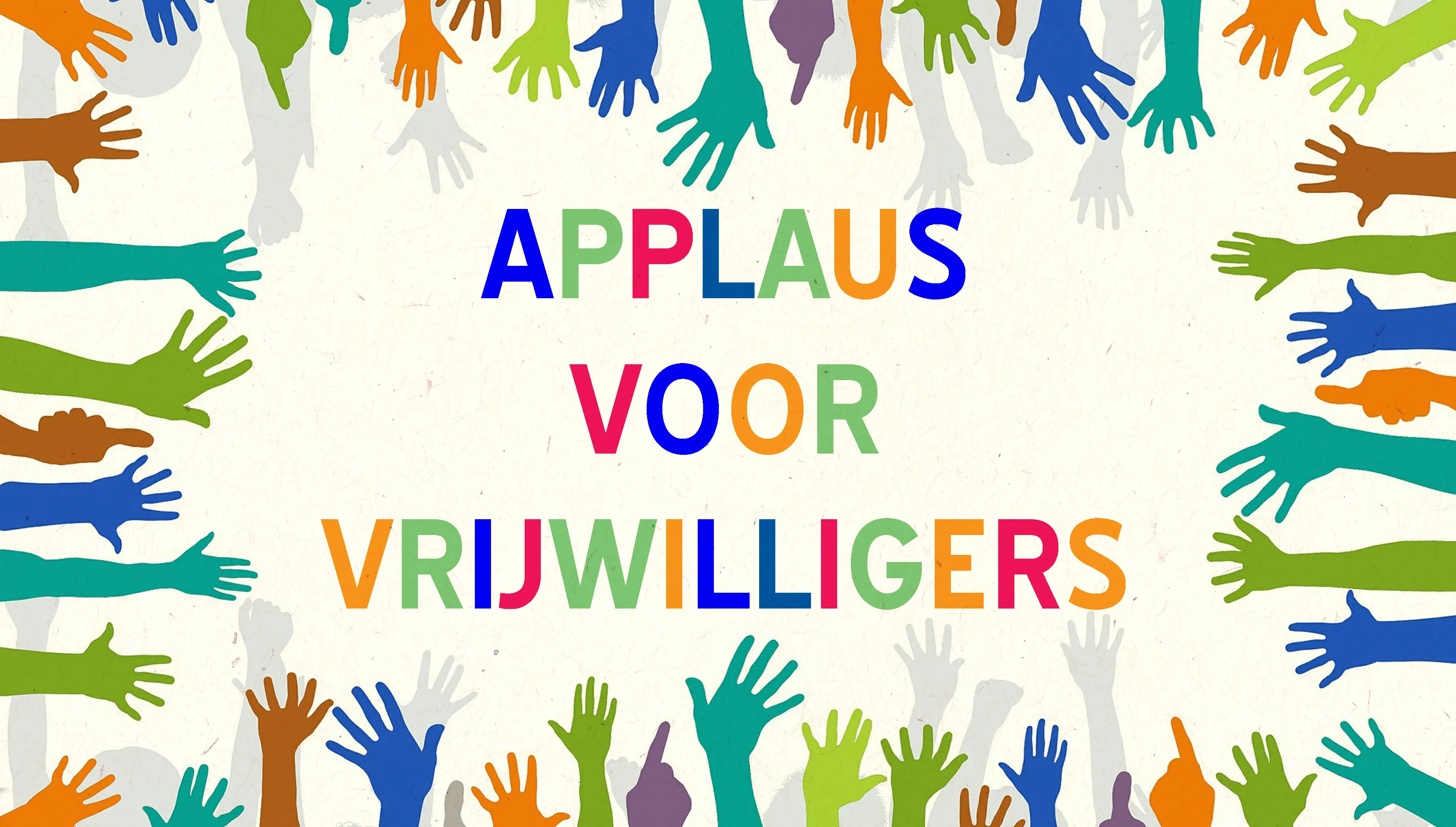 applaus vrijwilligers