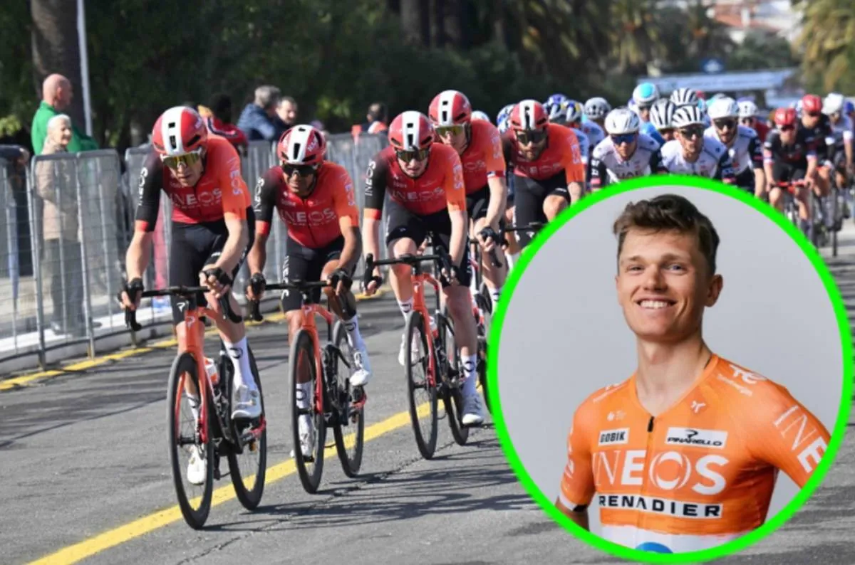 Oscar Onley in the new INEOS Grenadiers jersey for 2026