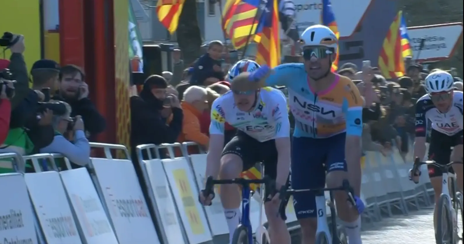 Ethan Vernon won stage 4 catalunya