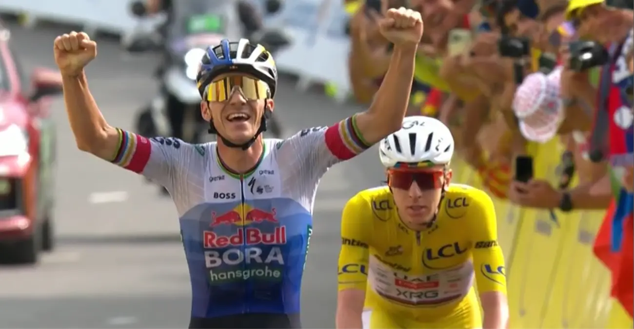 For the first time in his career, Remco Evenepoel directly beat Tadej Pogacar in a mountain stage at the Tour de France