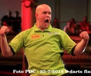 9 darter van Gerwen WMP 2012