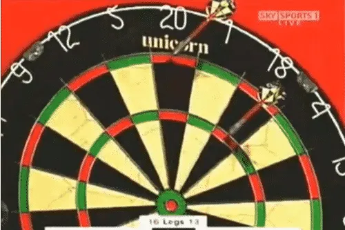 9 darter poging Peter Manley