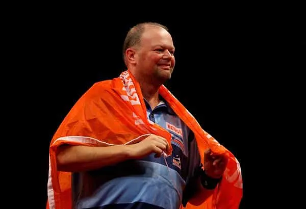 Barney met vlag