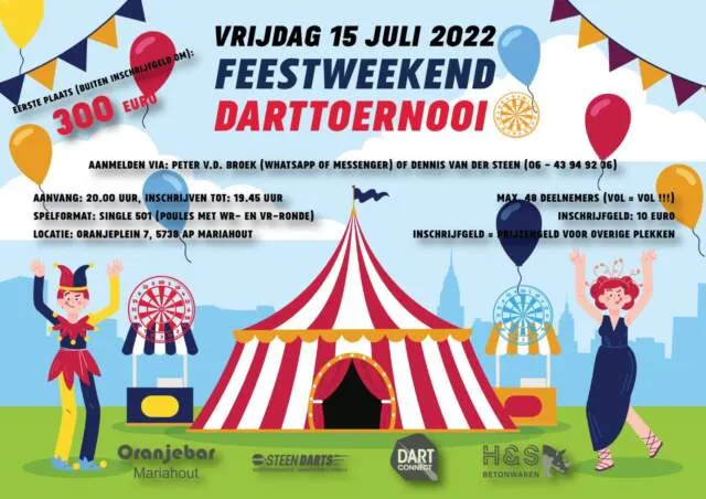 Feestweek Darttoernooi 2022