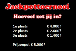 Jackpottoernooi promotie