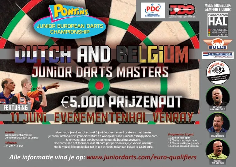 Junior Darts Masters poster FB