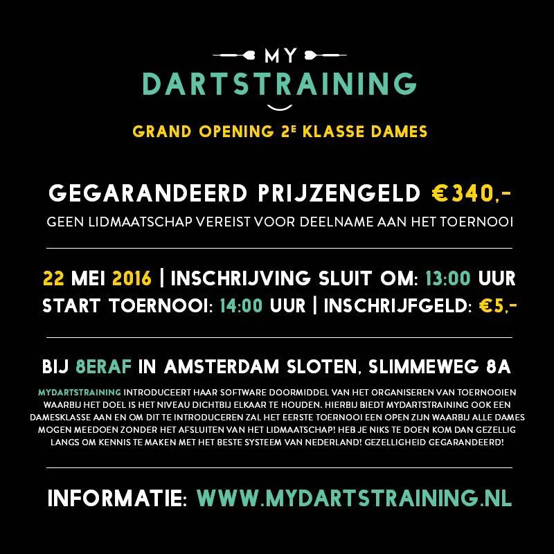 Mydartstraining dames