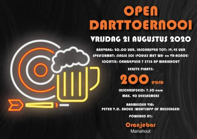 OB OpenDarttoernooi 210820