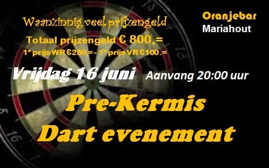 Pre Kermis Dartevent 2017