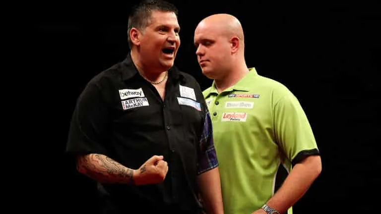 Van Gerwen en Anderson