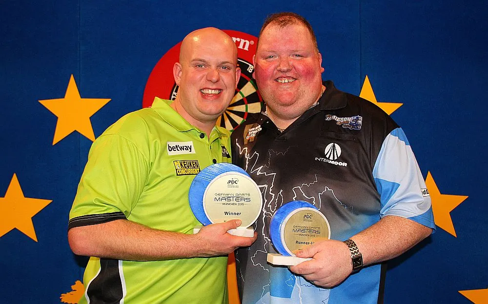 Van Gerwen en Henderson GDM 2015