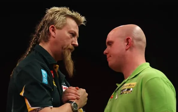 Van Gerwen en Whitlock