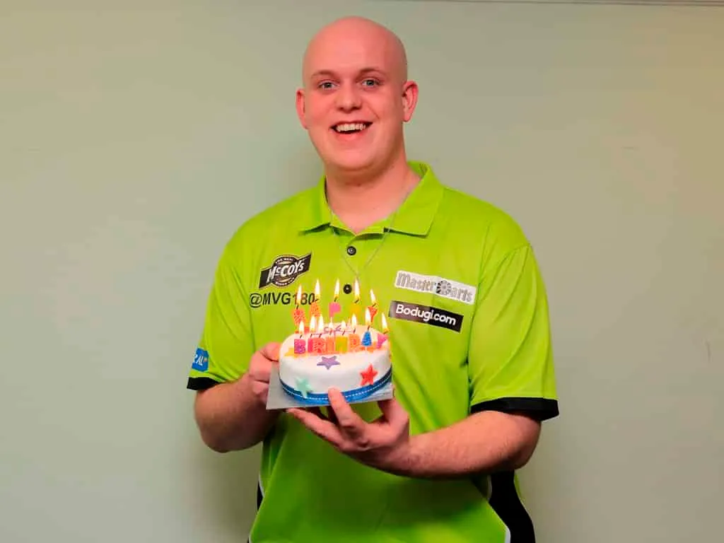 Van Gerwen jarig