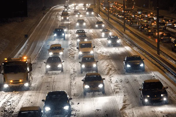 Verkeer sneeuw